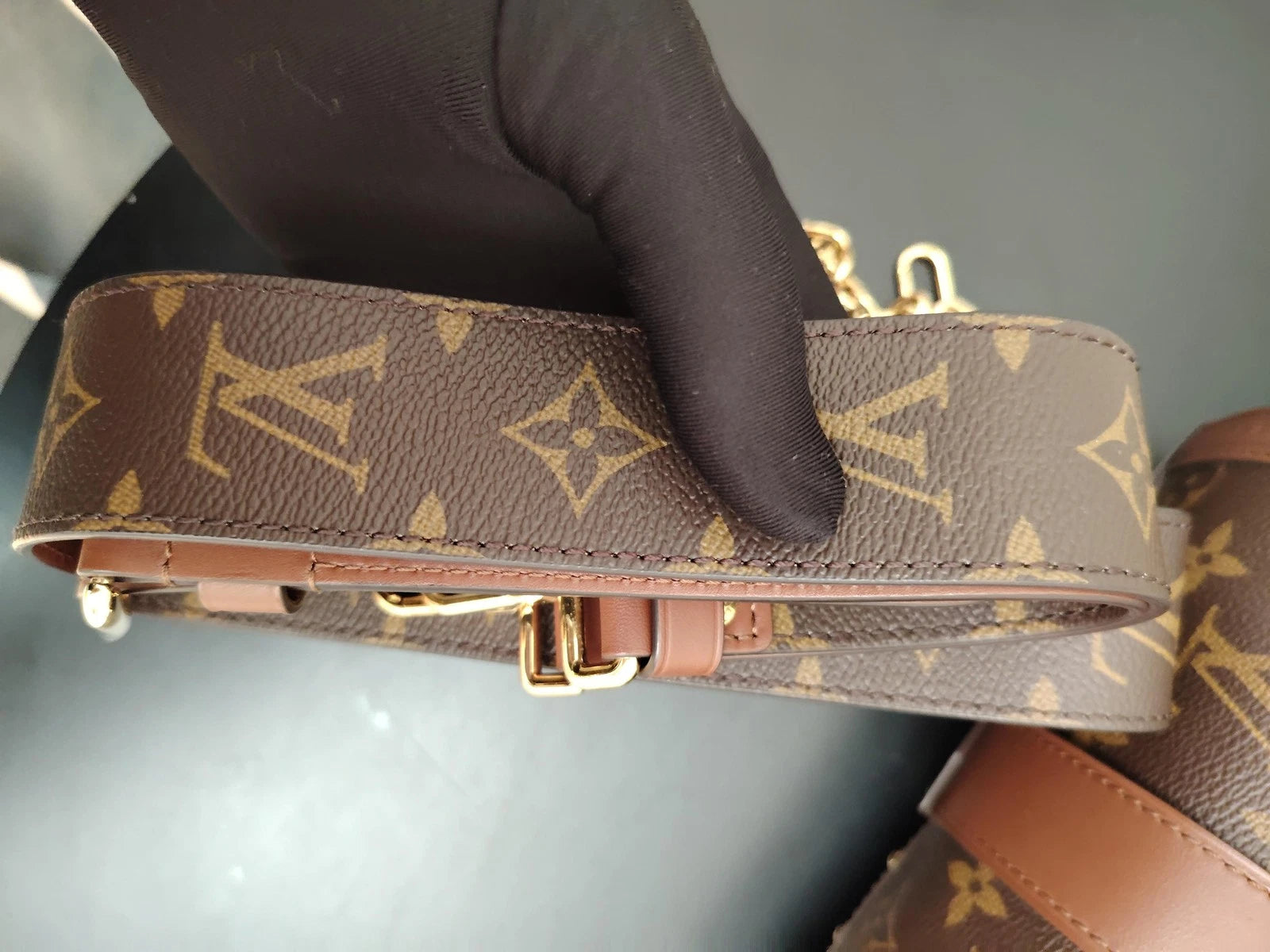 Louis Vuitton Papillon Canvas Shoulder Bag For Women