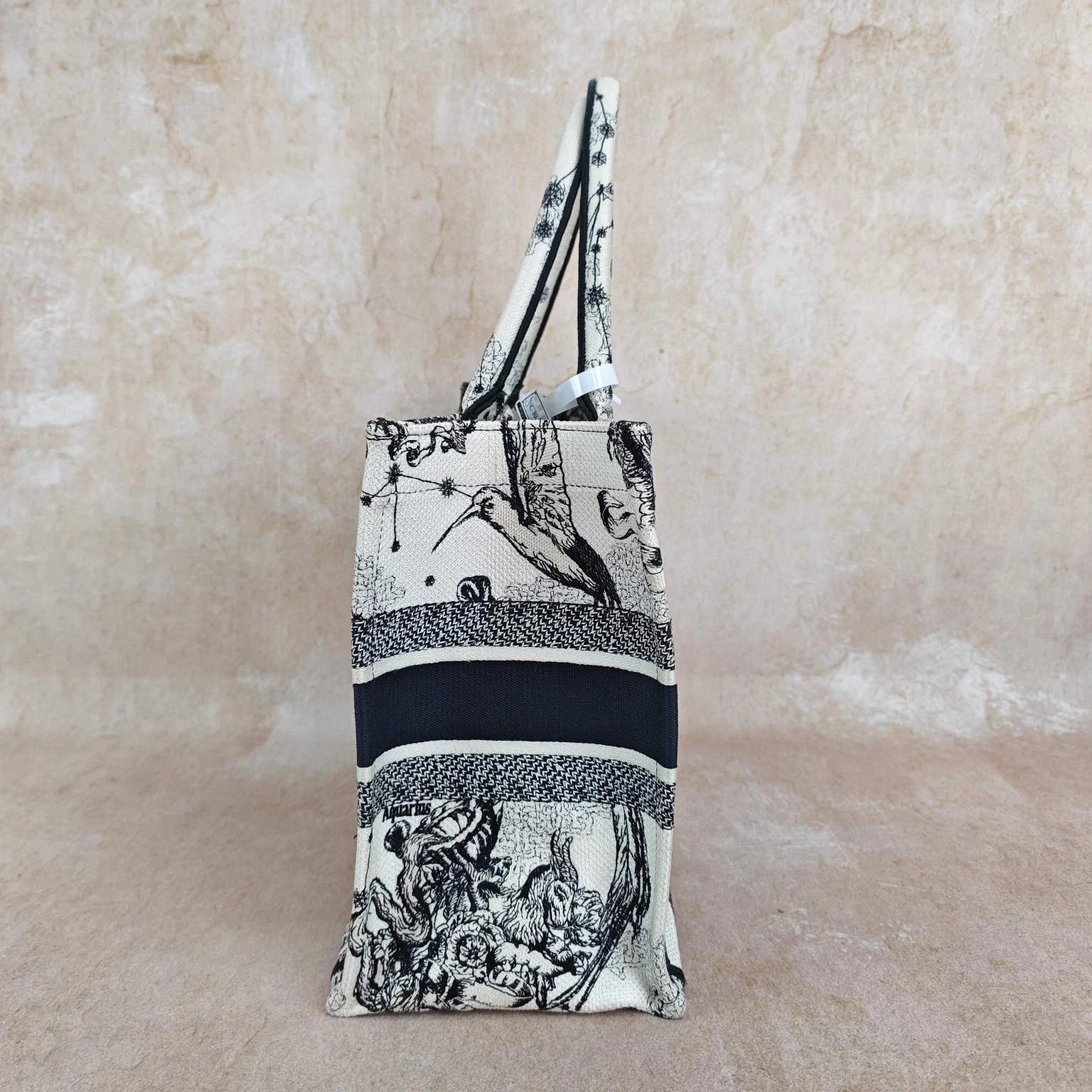 Dior Embroidered Constellation Medium Canvas Tote Handbag For Women