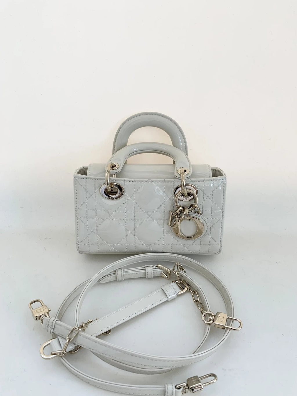 Dior Lady Dior Leather Top Handle Excellent