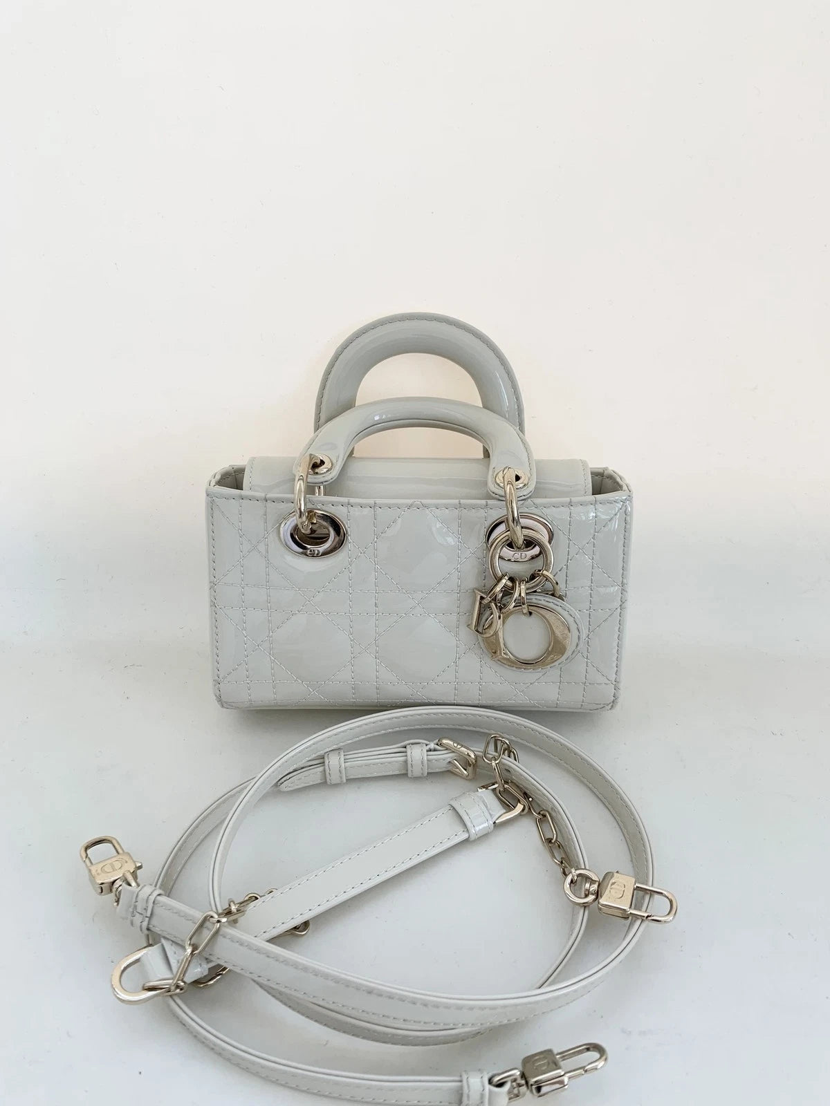 Dior Lady Dior Leather Top Handle Excellent