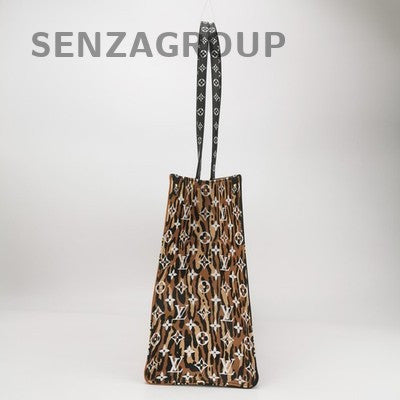 Louis Vuitton Onthego GM Monogram Leopard Tote Shoulder Bag Women's Classic