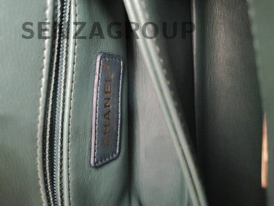 Chanel Coco Handle Mini Green Gold Chain Shoulder Bag Classic Women
