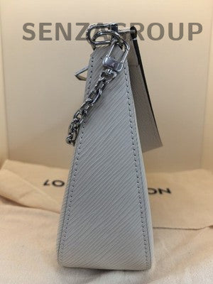 Louis Vuitton Marelle Epi Leather Chain Shoulder Bag Silver