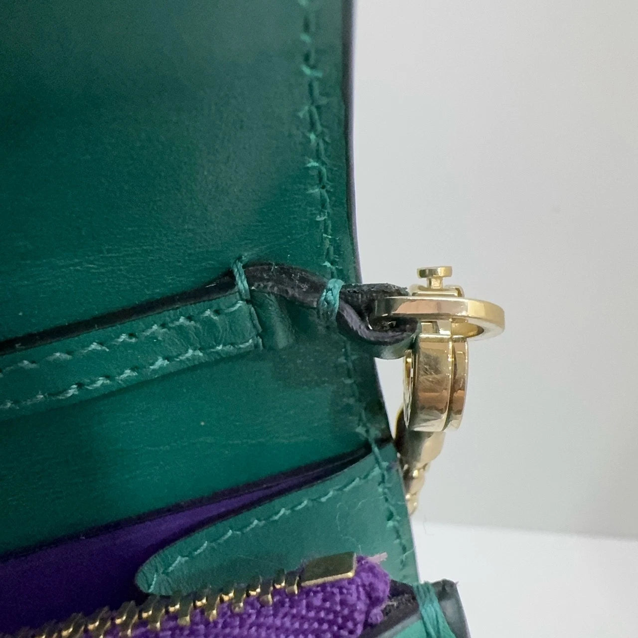 Bvlgari Snake Head Chain Shoulder Crossbody Bag For Women Emerald Green