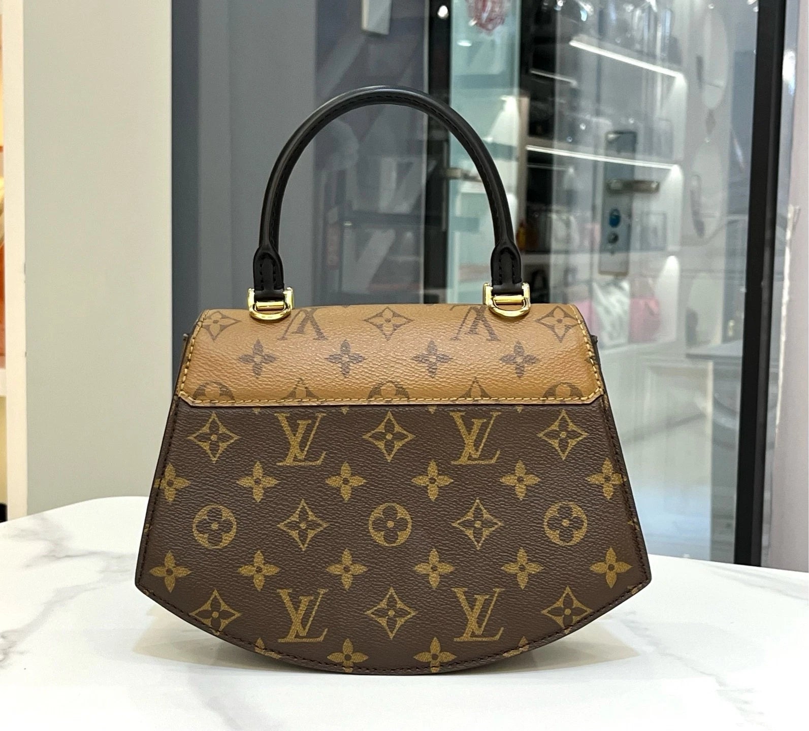 Louis Vuitton Classic Monogram Top Handle Bag For Women