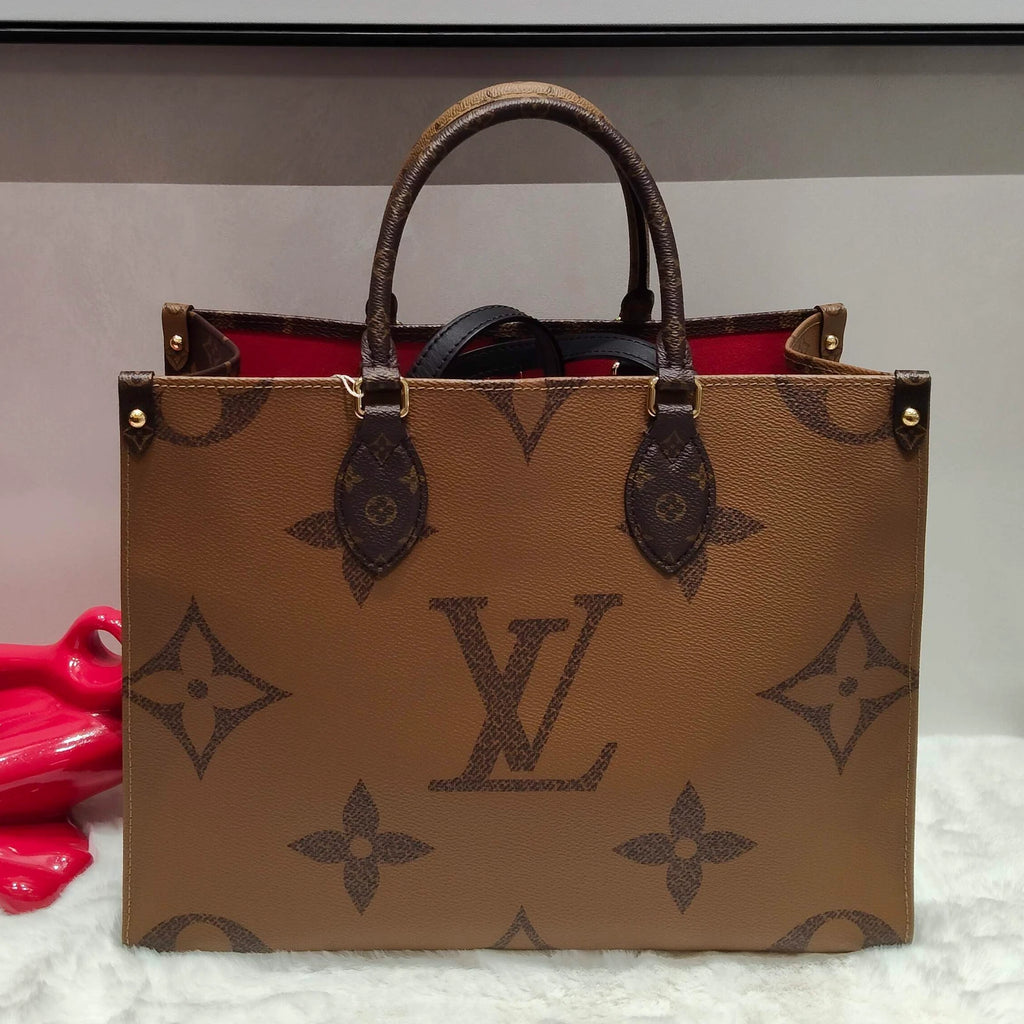 Louis Vuitton OnTheGo Monogram Canvas Tote Bag Excellent
