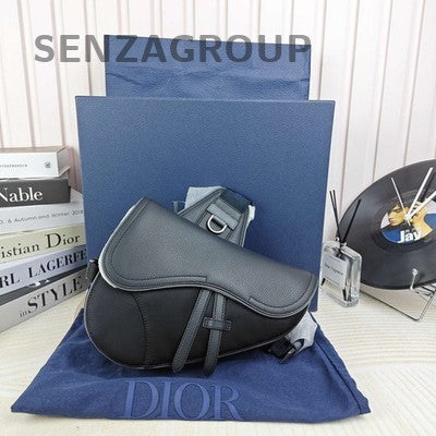 Dior Sacai Leather & Nylon Crossbody Chest Bag Unisex Fashion