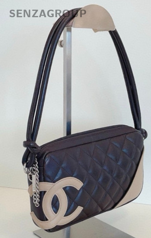 Chanel Cambon diamond quilted Underarm Shoulder Bag Classic Black Women