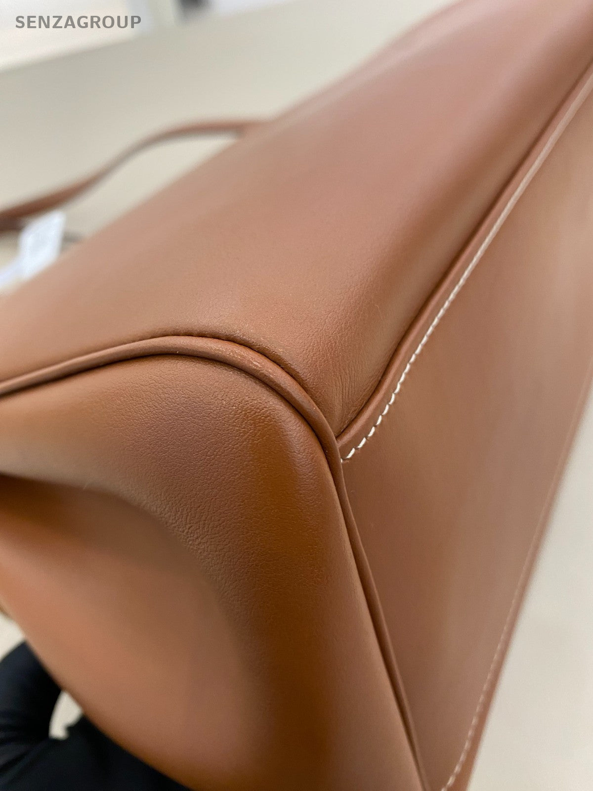 Celine Soft GM Shoulder Bag Brown Gold Unisex Adults Classic Designer