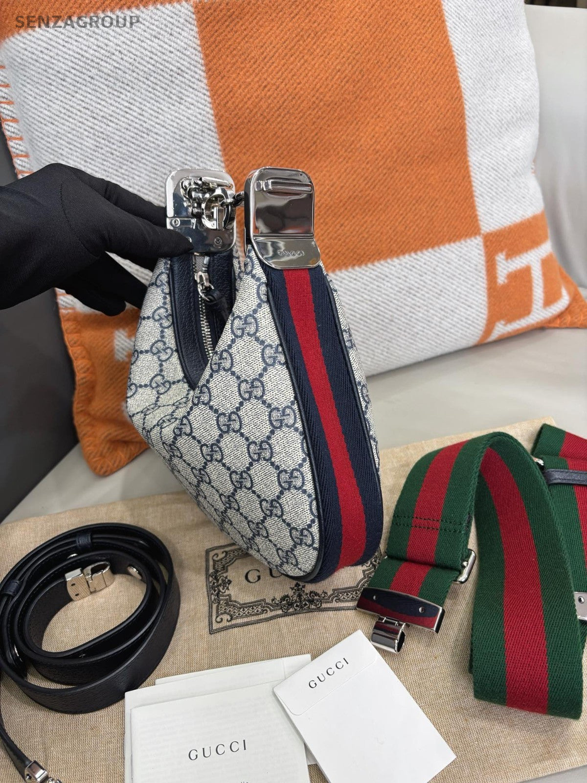 GUCCI Attache hobo Monogram Canvas Shoullder bag Classic