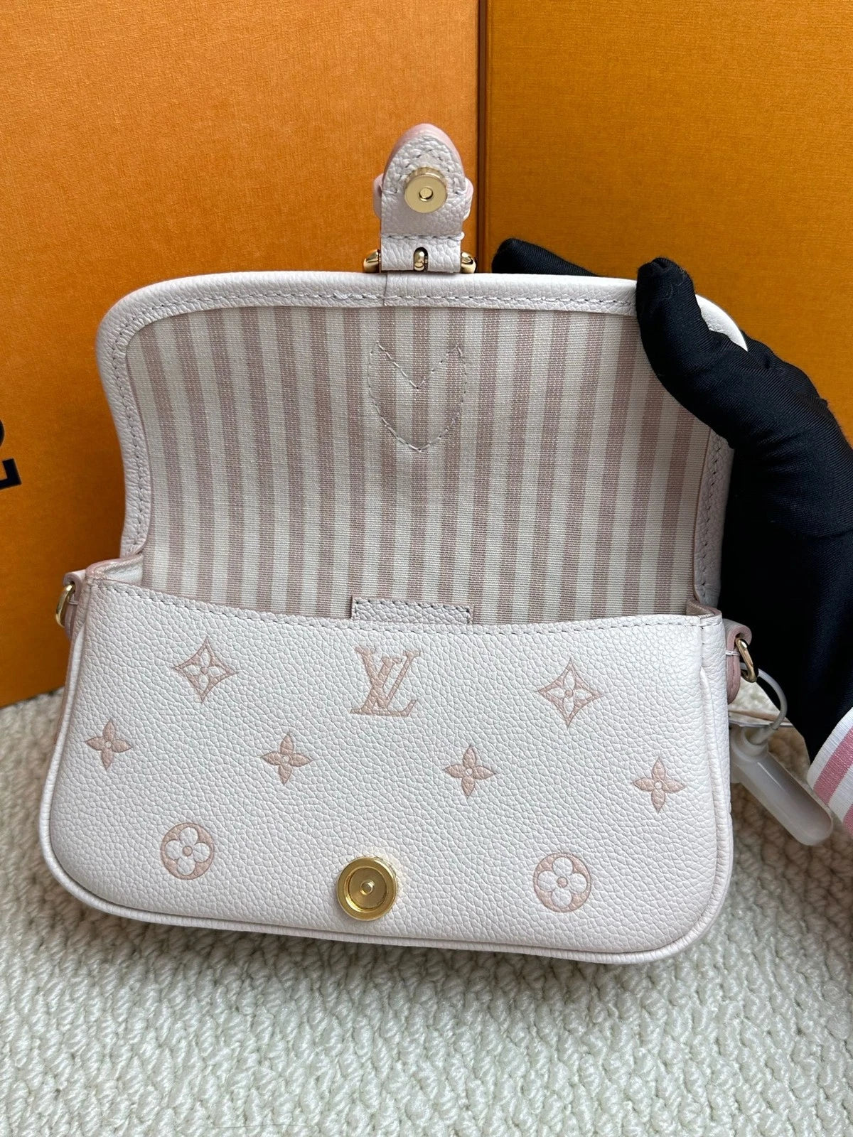 Louis Vuitton Strawberry Milk Nano Diane Monogram Shoulder Bag