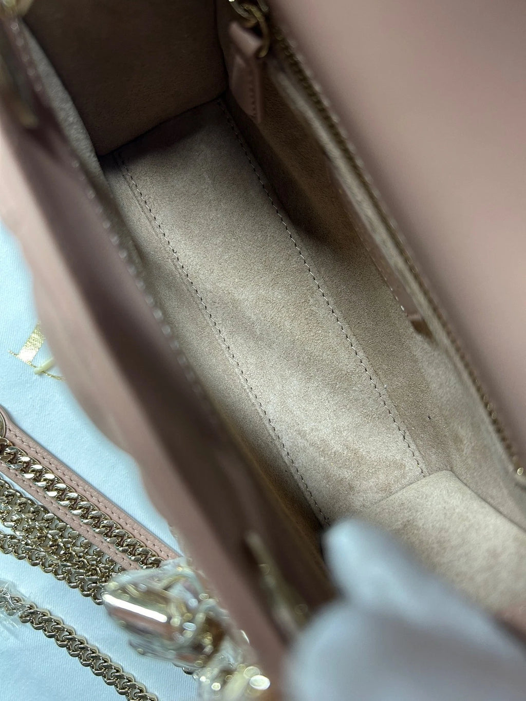 Dior Leather Rose Pink 3-Grid Lady Dior Chain Crossbody Handbag For Women