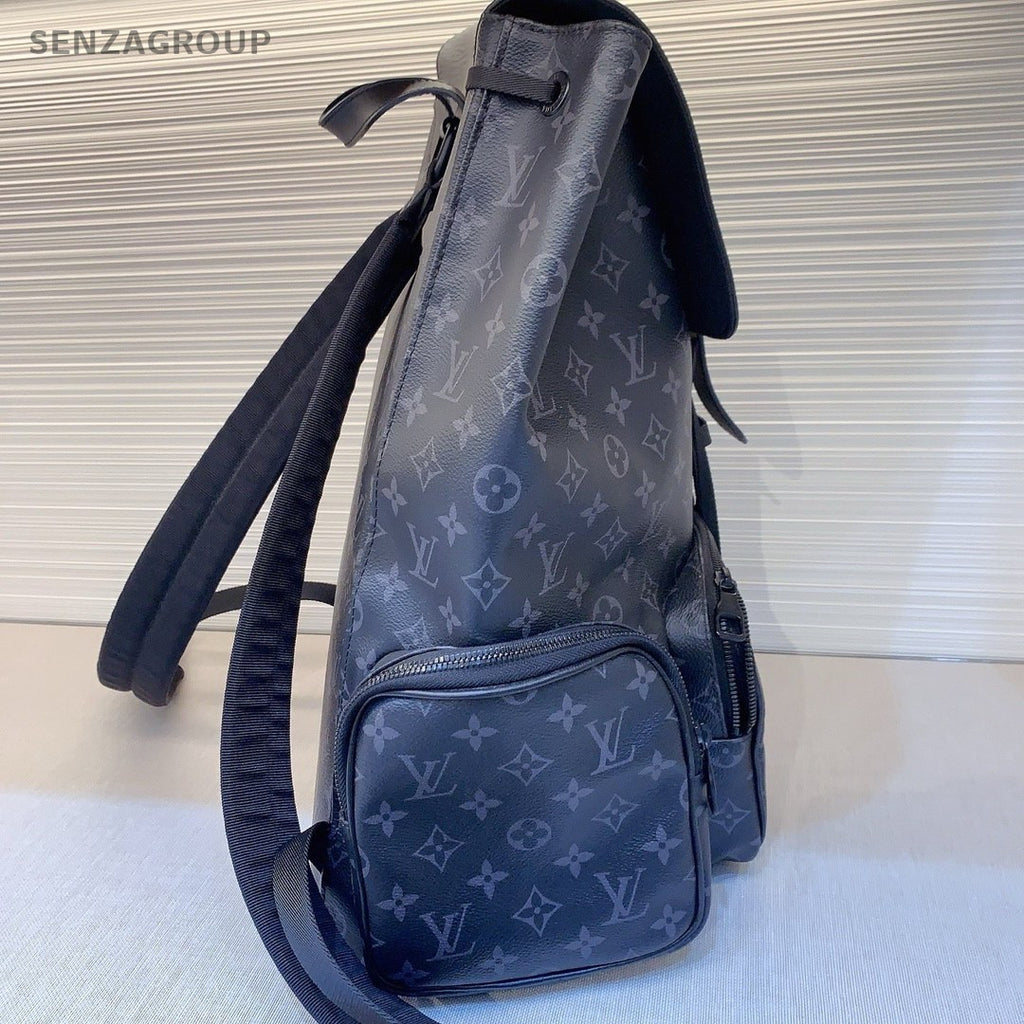 Louis Vuitton Backpack Black Monogram Shoulder bag Chip Version