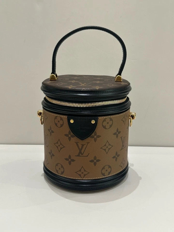 Louis Vuitton Canvas Bucket Top Handle Bag Crossbody For Women