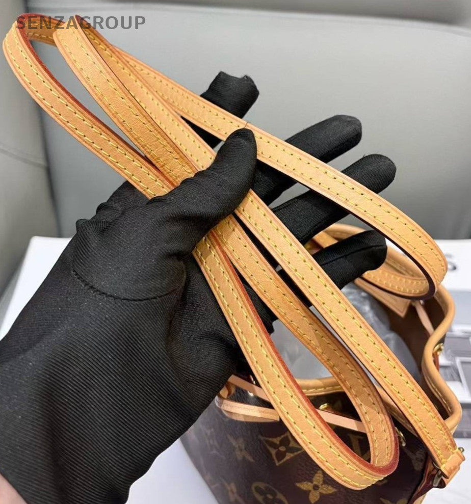Louis Vuitton Monogram Nano Noe Drawstring Bucket Chip Version Good Condition