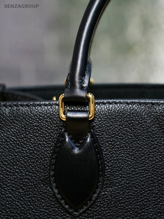 LOUIS VUITTON black Monogram Empriente ON THE GO PM almost brand new