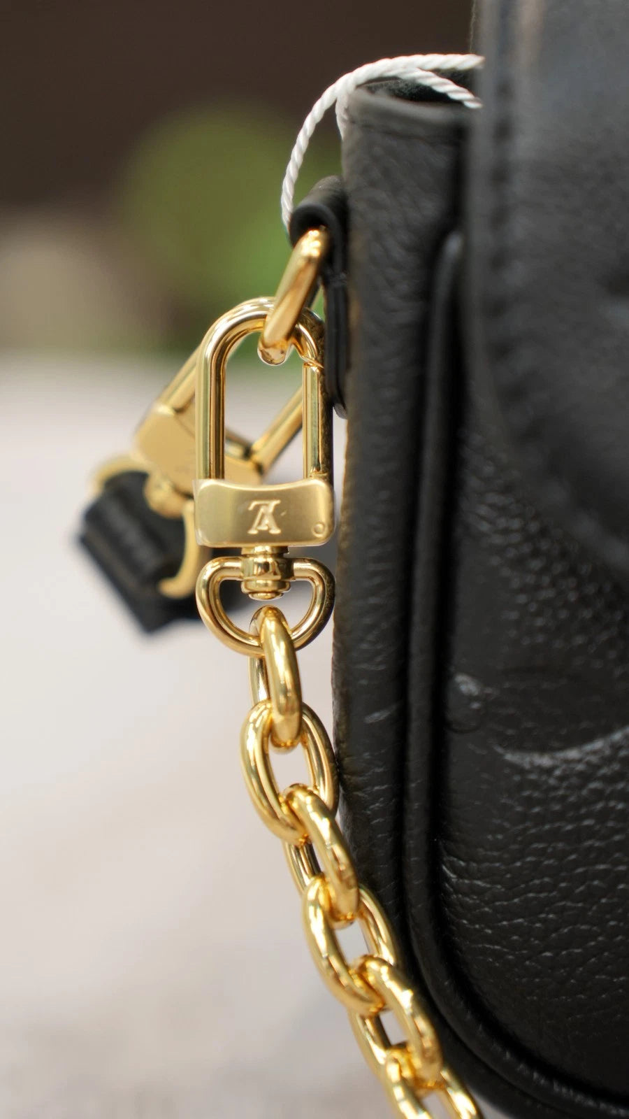 Louis Vuitton Ivy Chain Monogram Empreinte Black Gold Shoulder Bag Excellent