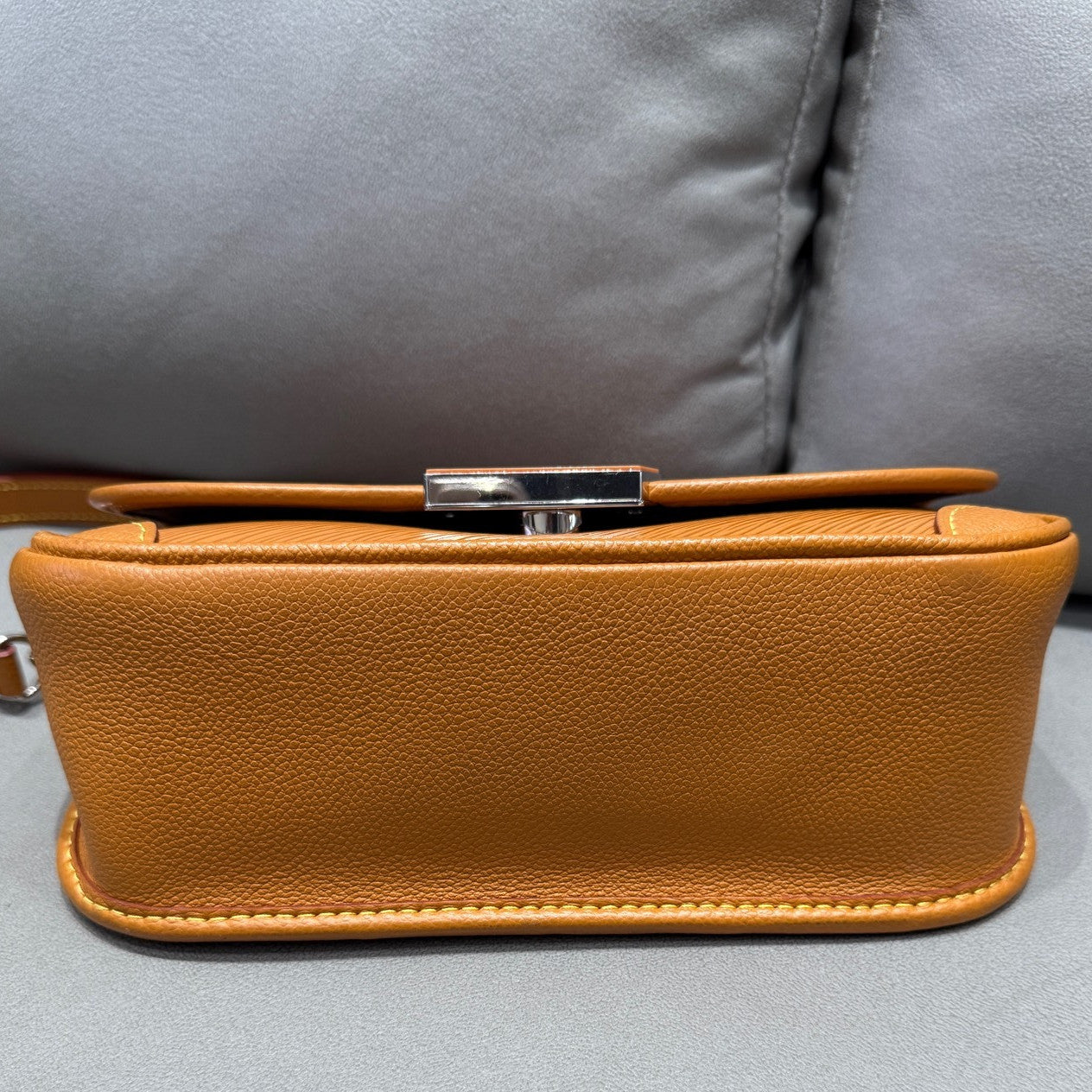 Louis Vuitton Monogram Vernis Fendi Baguette Orange Silver Clasp