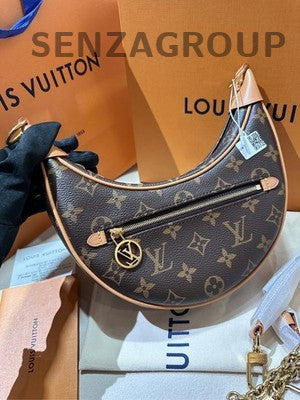 Louis Vuitton Brown Gold Chain Shoulder Bag - Classic Women's Fashion