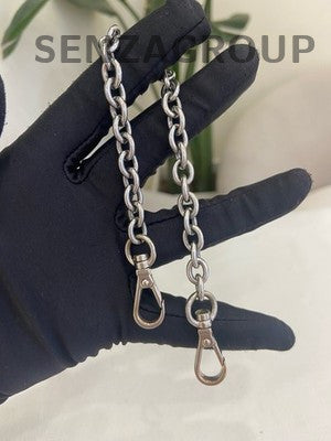 Prada Mini Chain Bag Black Silver Women Classic Shoulder Bag