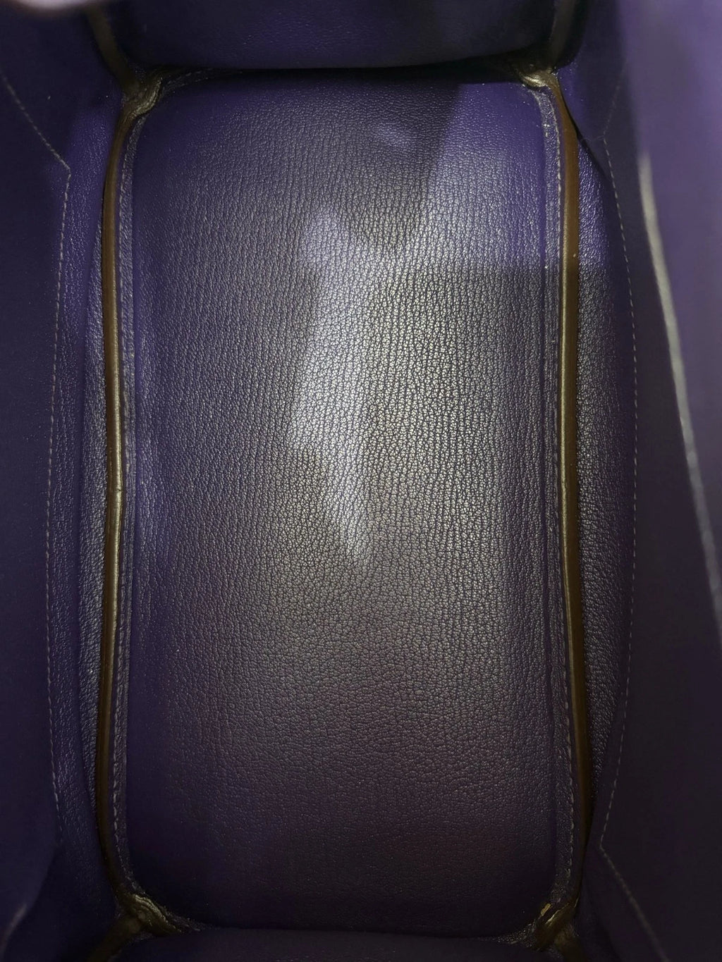 Authentic Hermes Birkin 30 Tote Top Handle Bag Purple Silver Hardware