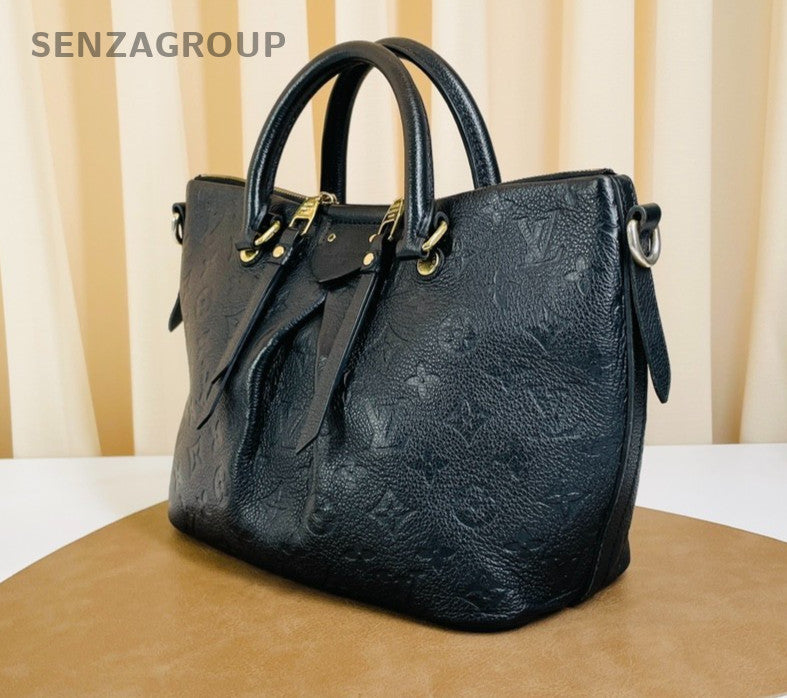 Louis Vuitton Monogram Empreinte Tote 2way Shoulder Handbag Women Black