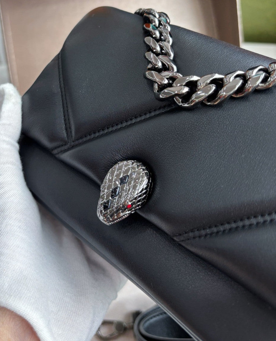 Bvlgari Serpenti Cabochon Shoulder bag Chain Strap Almost Brand NEW Women