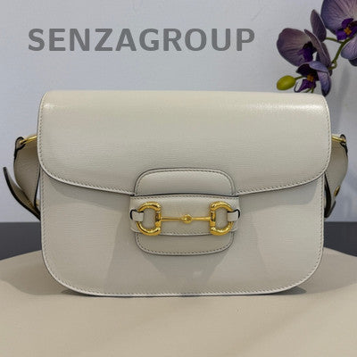 Gucci Horsebit 1955 Messenger Bag in White - Classic Women's Shoulder Bag