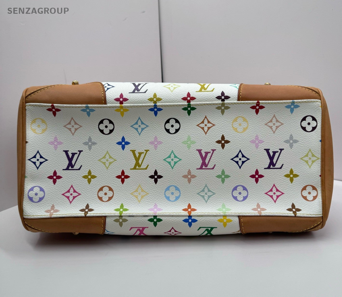 Louis Vuitton Claudia Monogram White Multicolor Shoulder Bag Used Women Classic