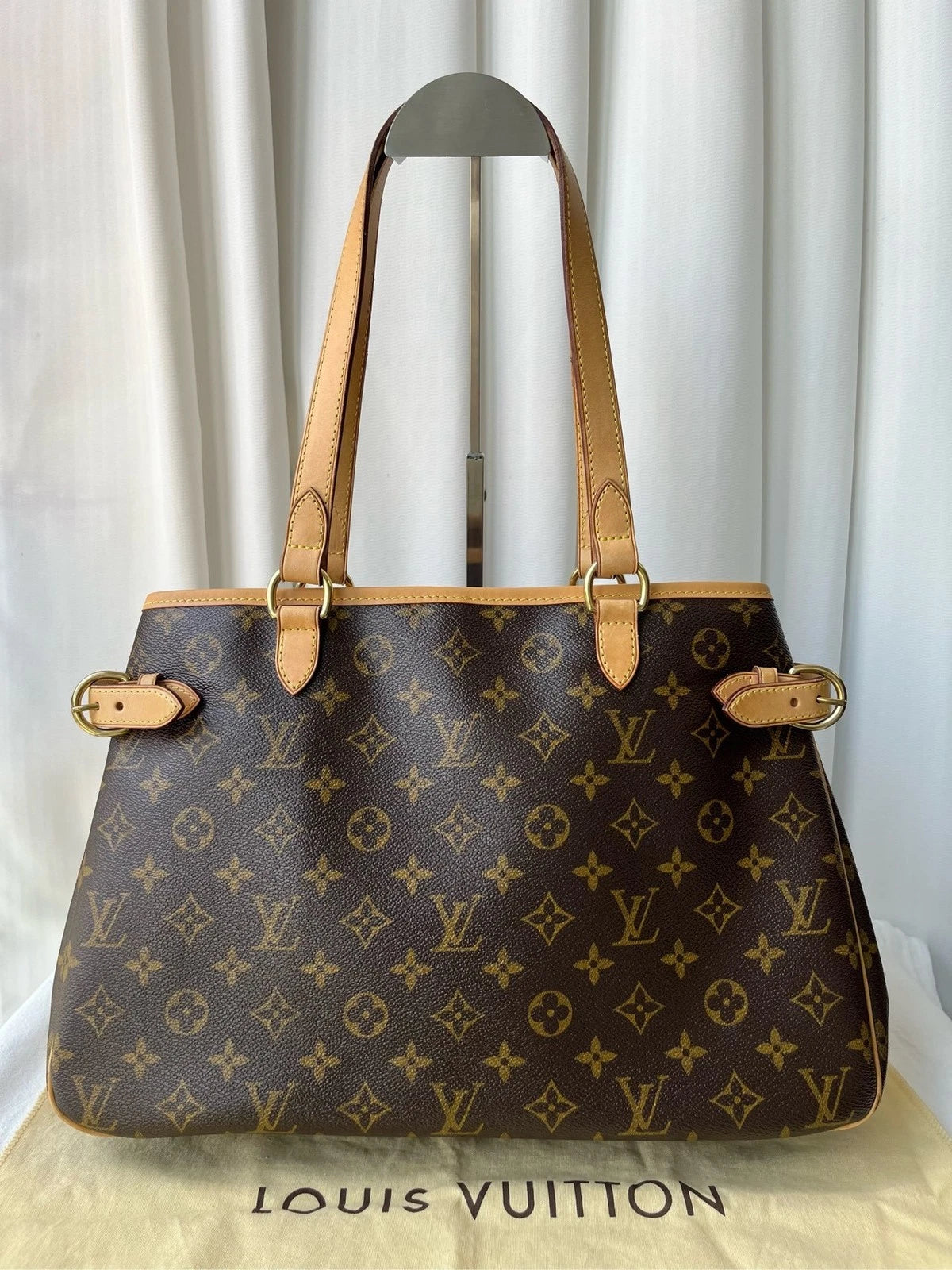 Louis Vuitton Monogram Canvas Tote Handbag Shoulder Bag For Women
