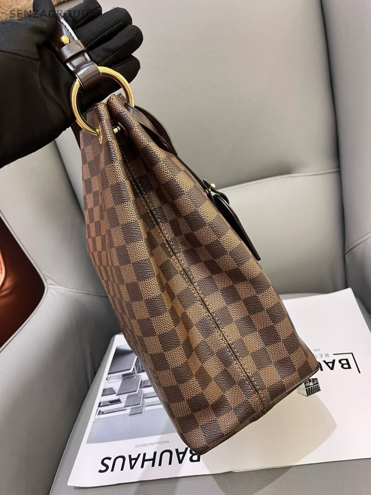 Louis Vuitton Graceful MM Damier Ebene Shoulder bag Brown Women Classic