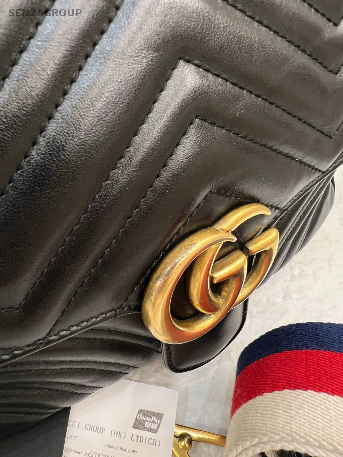 Gucci marmont MM Messenger Top Handle Shoulder Crossbody Bag Black Women