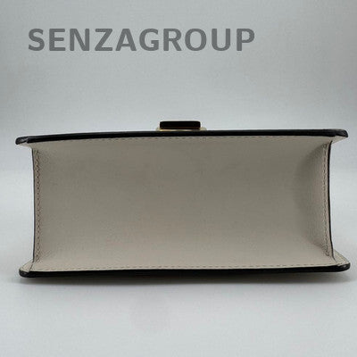 Gucci Sylvie Mini Chain Shoulder Bag in White Gold - Women's Fashion