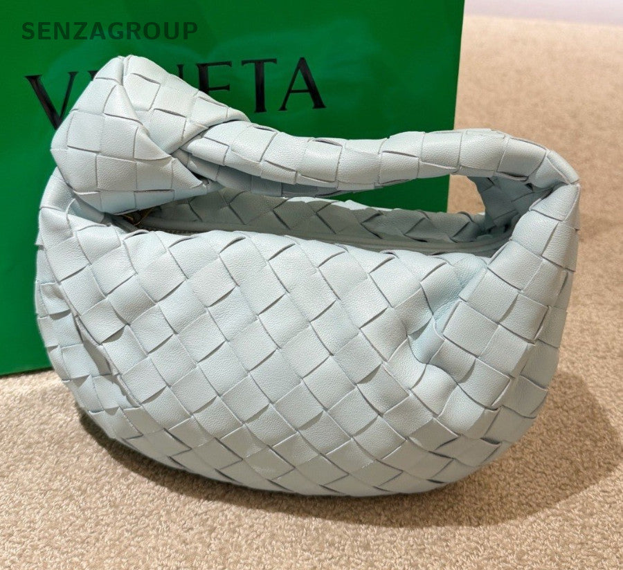 Bottega Veneta Jodie Mini Hobo Top Handle Bag Blue Women Classic