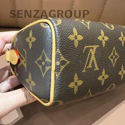 Louis Vuitton Nano Speedy Monogram Handbag - Classic Women's Crossbody