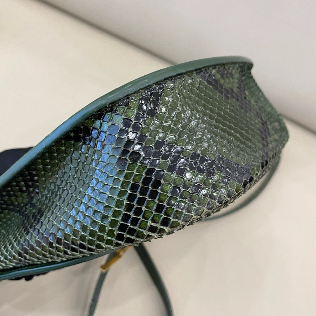 Saint Laurent Green Leather Crossbody Bag For Women