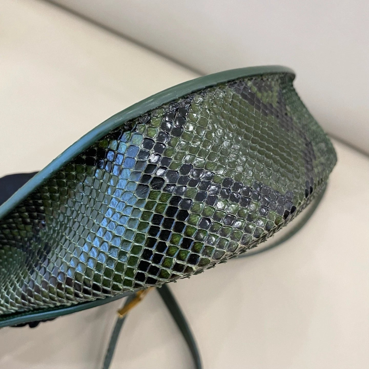 Saint Laurent Green Leather Crossbody Bag For Women