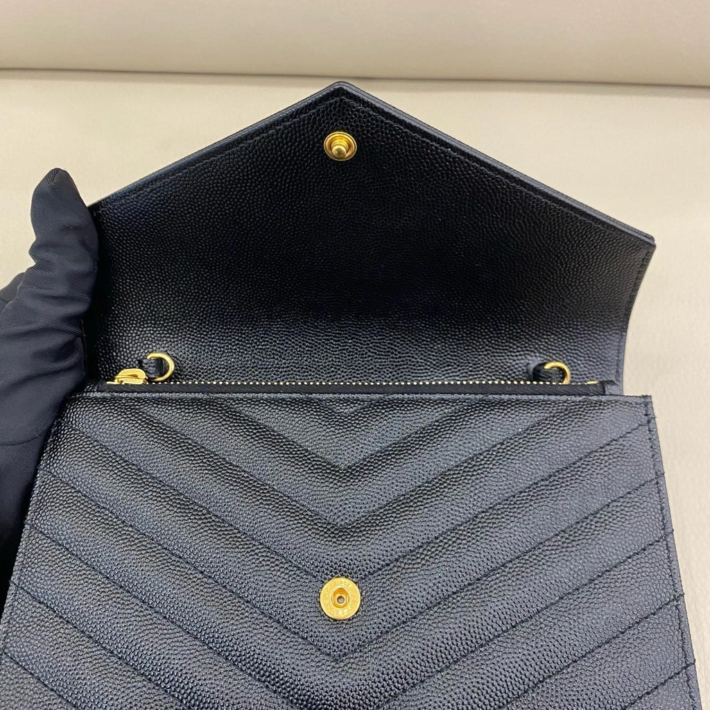 YSL Black Envelope WOC Crossbody Bag For Women
