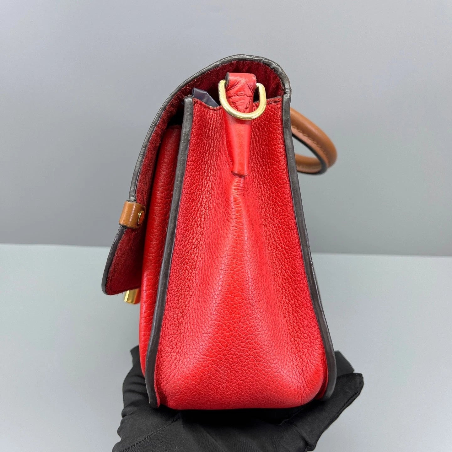 Louis Vuitton Red Lock Messenger Bag For Women