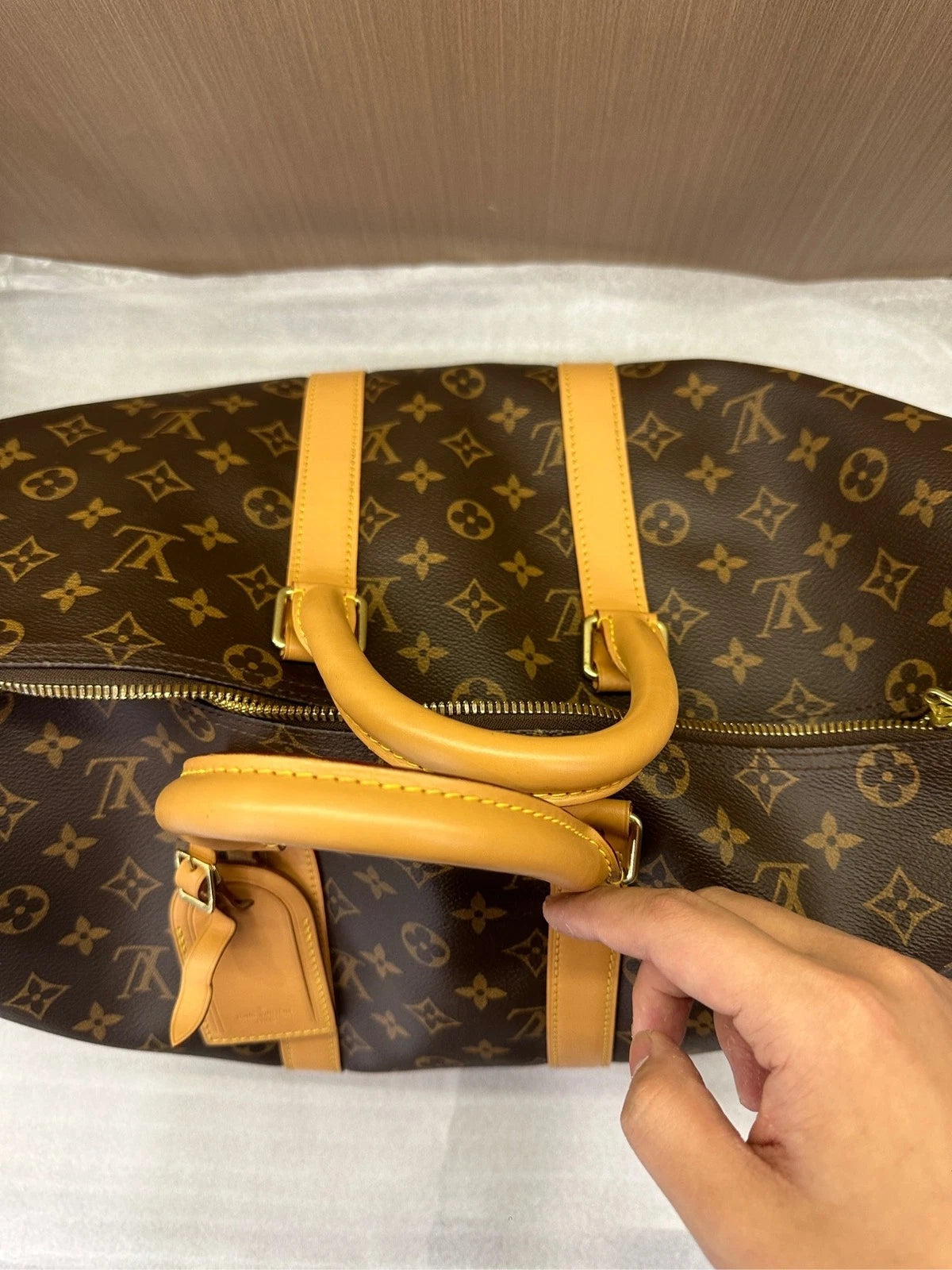 Louis Vuitton Keepall 45 Canvas Travel Shoulder Handbag For Women