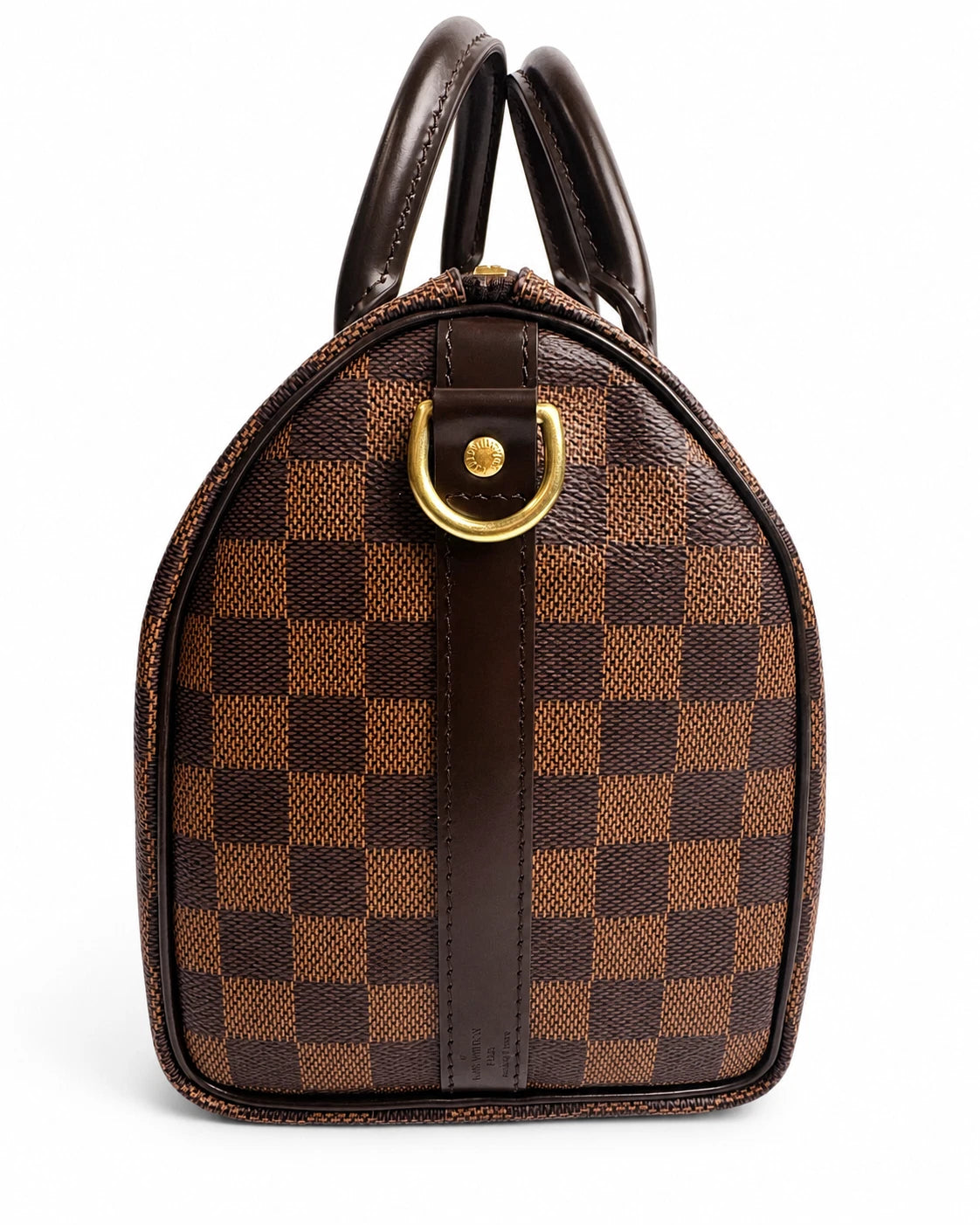Louis Vuitton Speedy25 Canvas Damier Brown Shoulder Bag Handbag Excellent