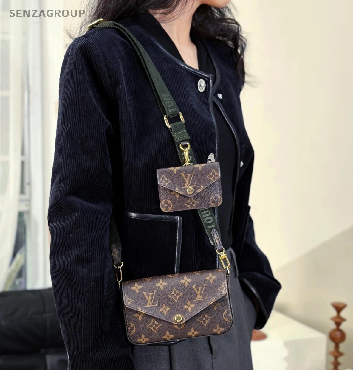 Louis Vuitton Multi Pochette Accessoires Shoulder Bag Canvas New style Women