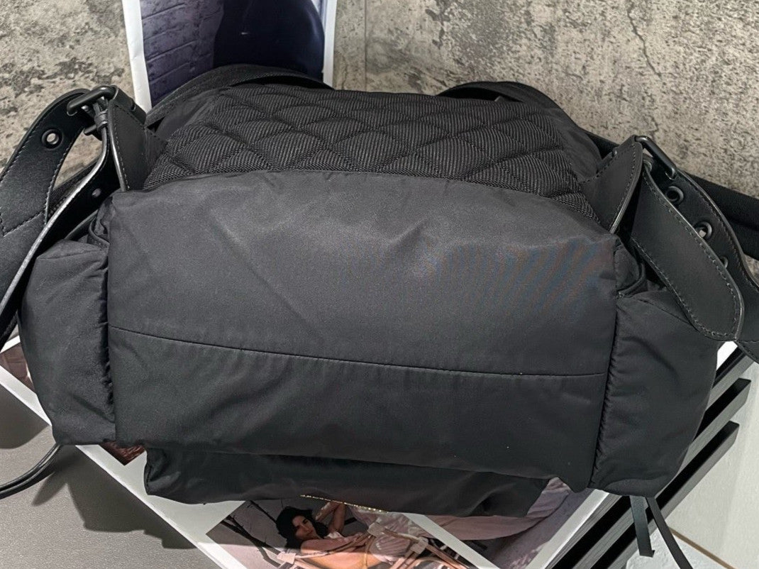 Burberry Nylon GM Backpack Black Unisex Adults Classic Fashion