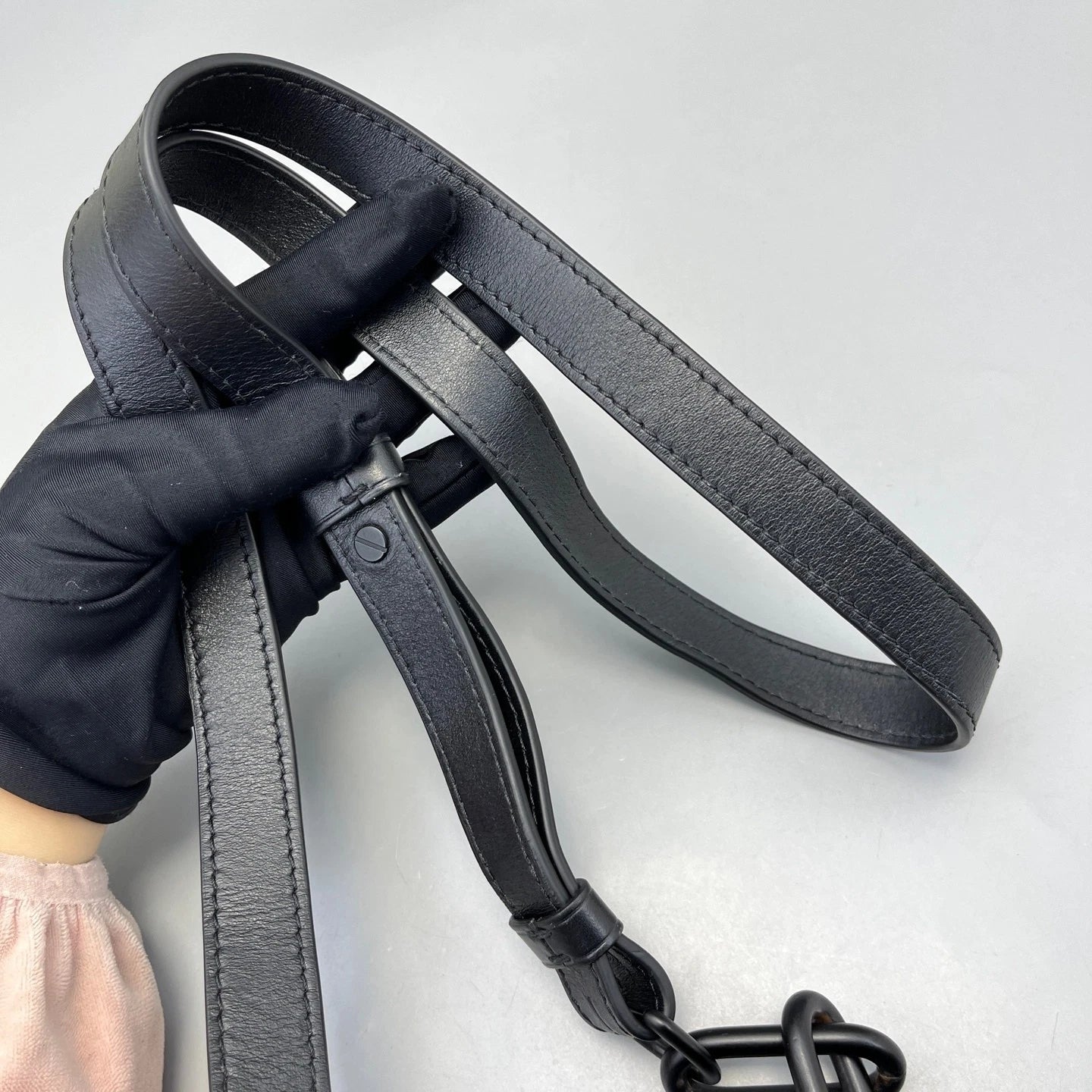 Louis Vuitton Black Leather Drawstring Bucket Bag For Women