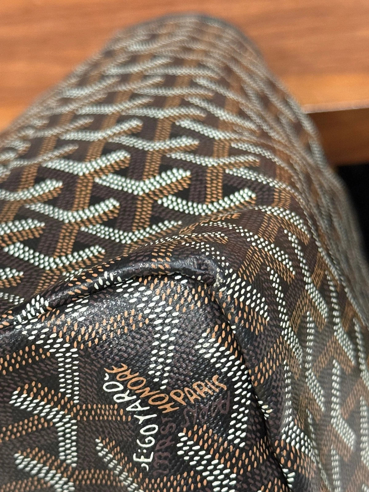 Goyard Black Canvas Medium Tote Shopping Bag For Women