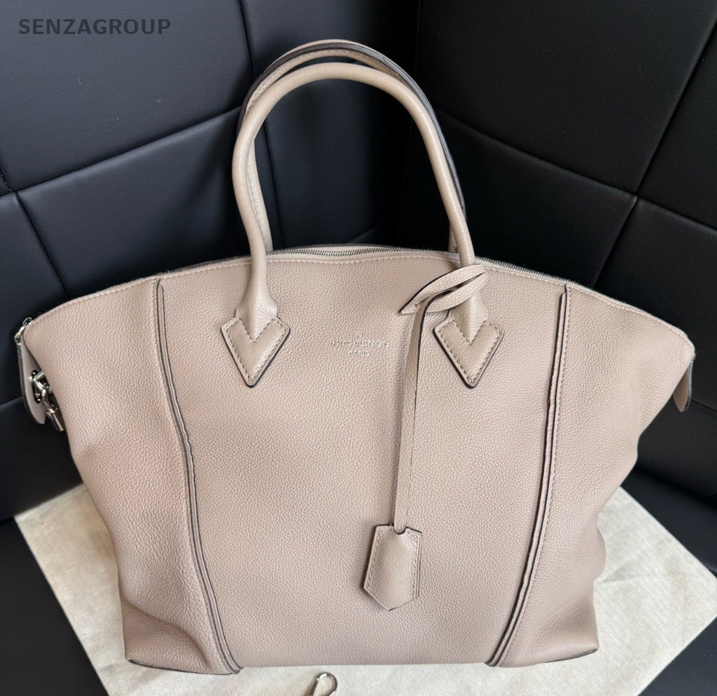 Louis Vuitton Lockit 2Way Top Handle Bag Shoulder Bag Gray Silver Women Classic