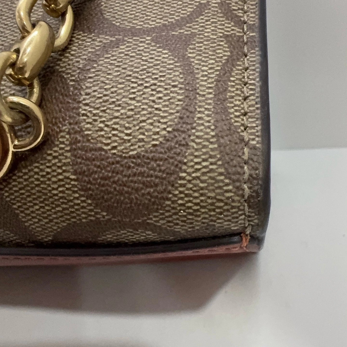 Coach Canvas Monogram Lane 26 Shoulder Crossbody Bag For Women
