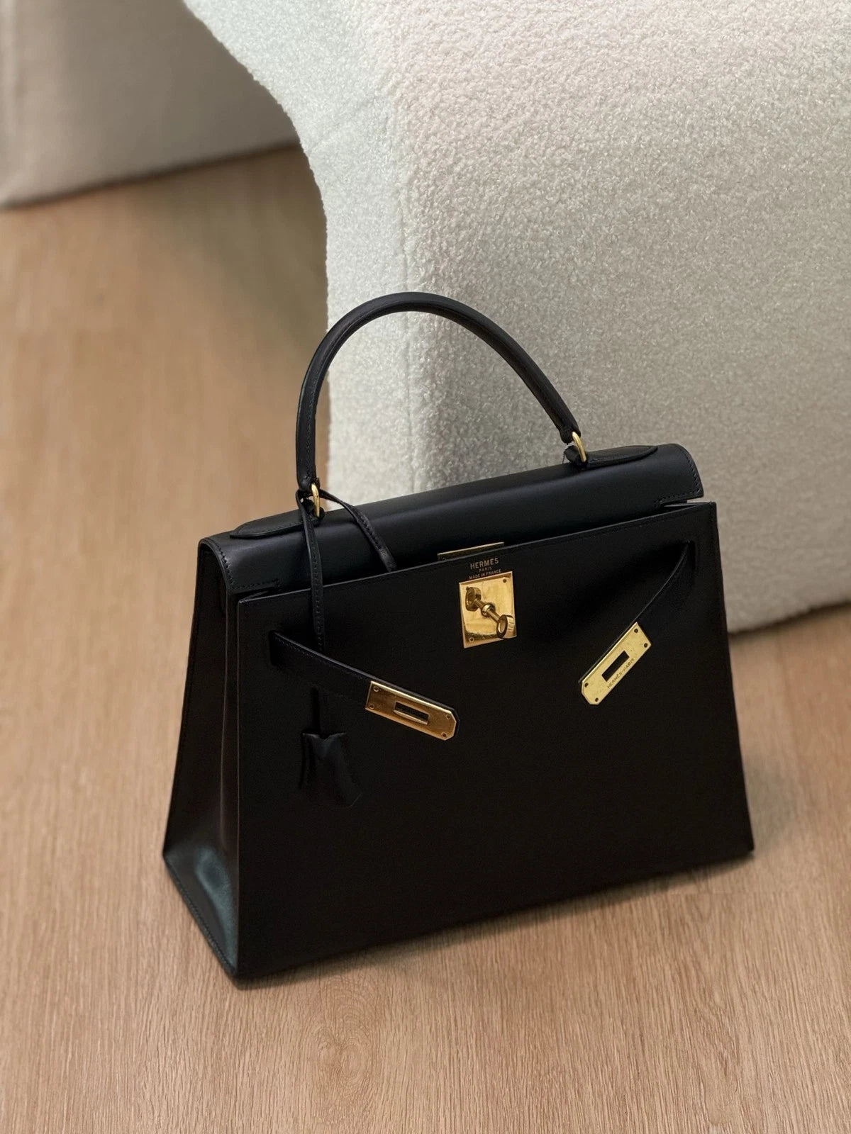 Hermès Kelly 28 Handbag Black Women Classic
