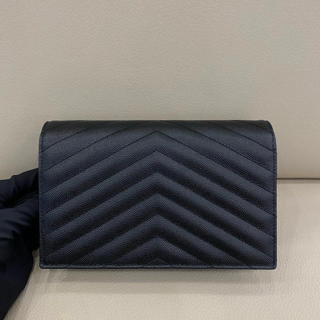 YSL Black Envelope WOC Crossbody Bag For Women