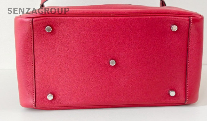 Hermes Lindy30 Shoulder Bag Red Used Women Classic Designer